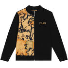 Boys Black & Beige Logo Tracksuit, 1, hi-res