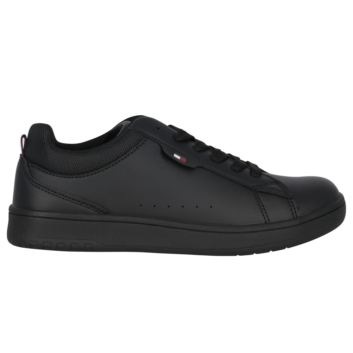 Boys Black Logo Trainers, 1, hi-res