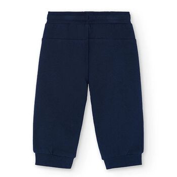 Boys Navy Blue Fleece Joggers