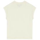 طثم أولاد شورت بالشعار باللون العاجي والأزرق, 1, hi-res