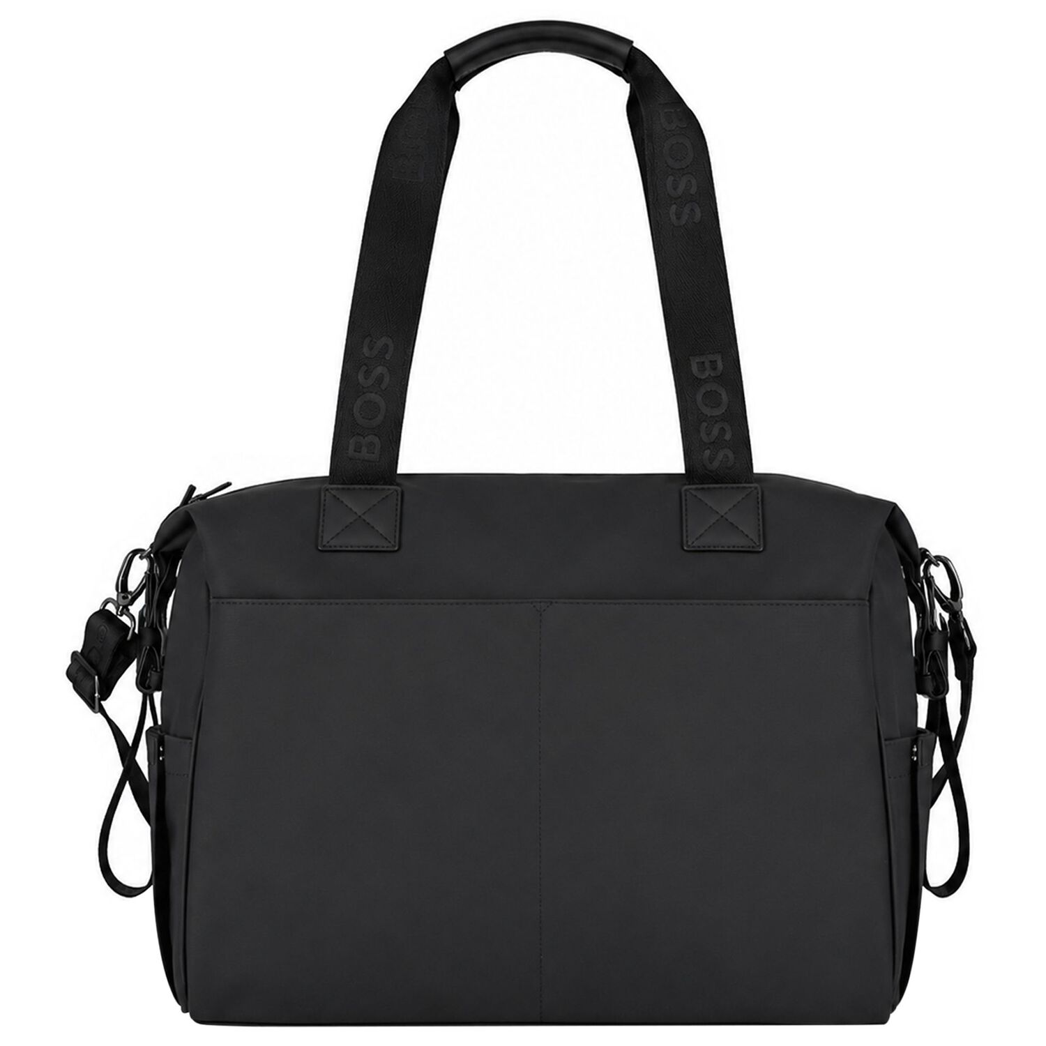 Black Logo Baby Changing Bag, 1, hi-res