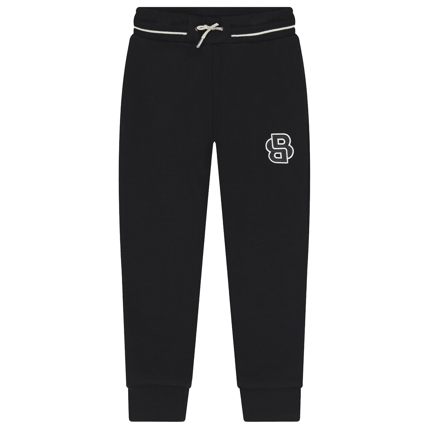 Boys Black Logo Joggers, 1, hi-res