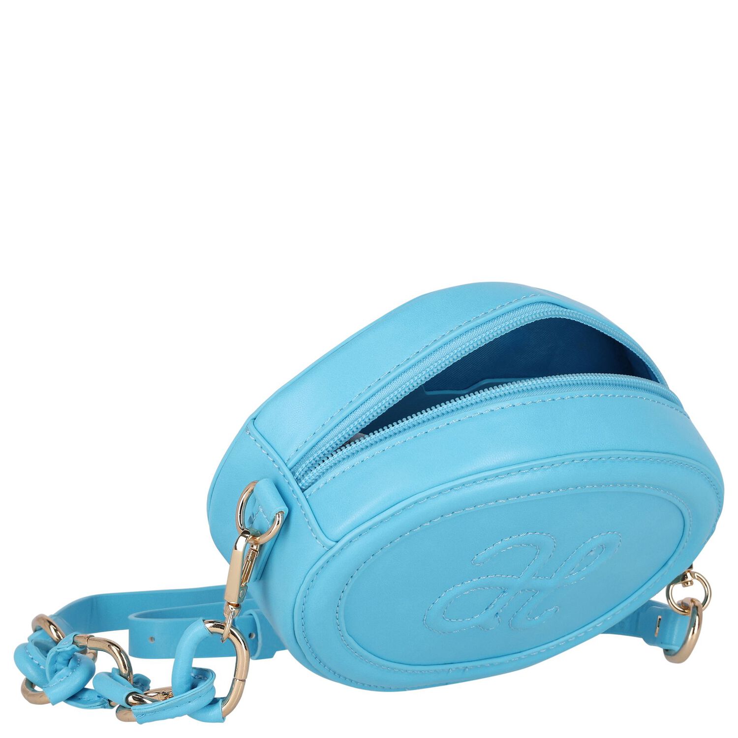 Girls Blue Logo Handbag, 3, hi-res image number null