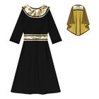Boys Black Egyptian Pharoah Costume, 1, hi-res