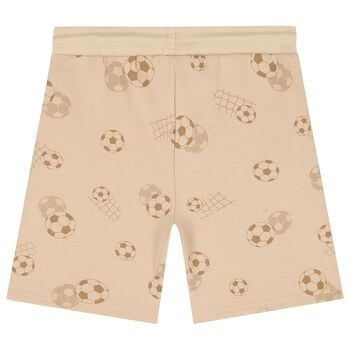 Boys Beige Football Shorts