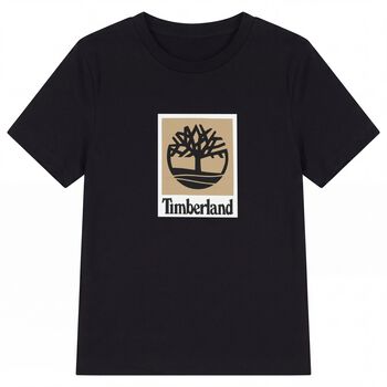 Boys Black Logo T-Shirt