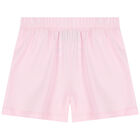 Girls Ivory & Pink Logo Pyjamas, 1, hi-res