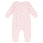 Baby Girls Pink Logo Romper Gift Set, 1, hi-res