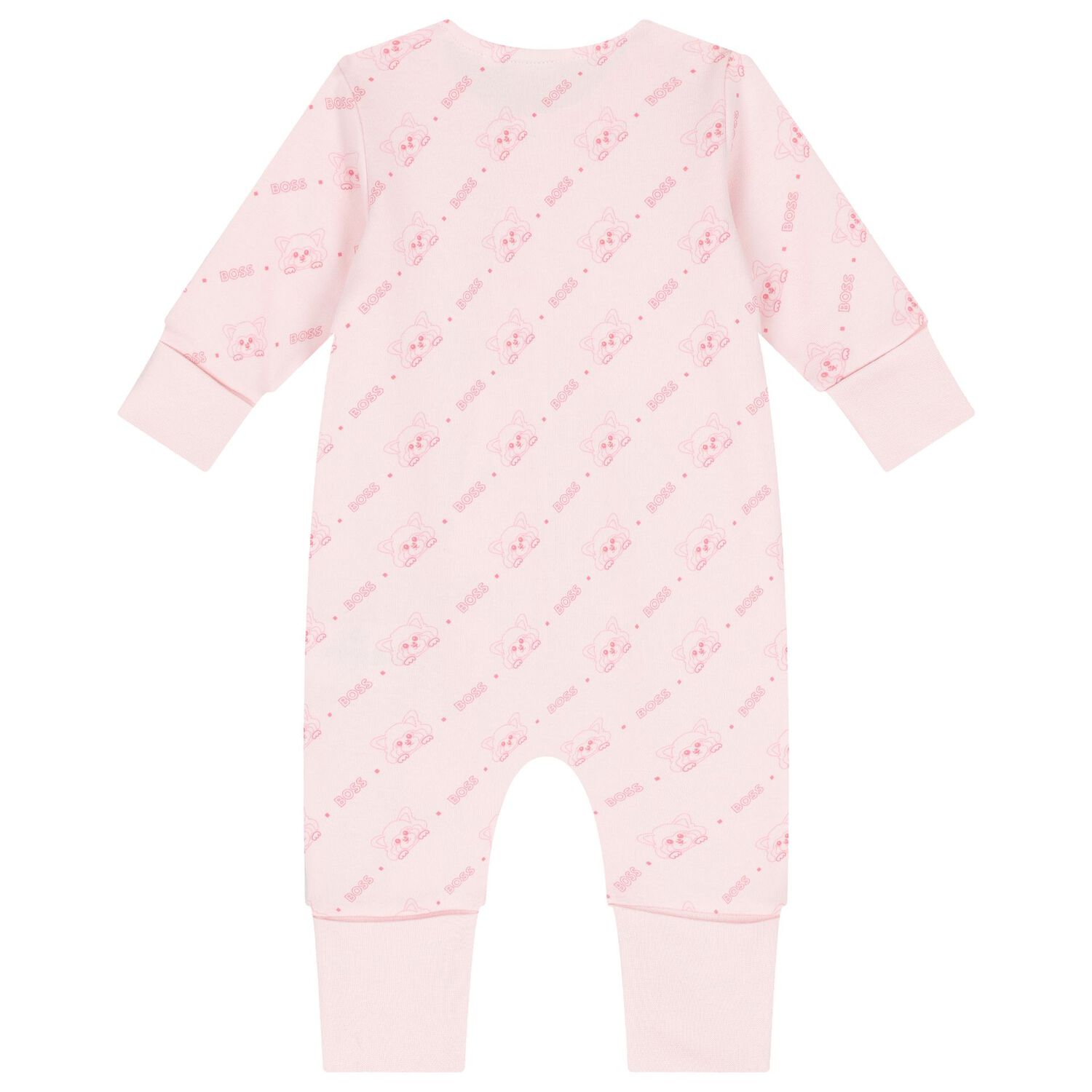 Baby Girls Pink Logo Romper Gift Set, 1, hi-res
