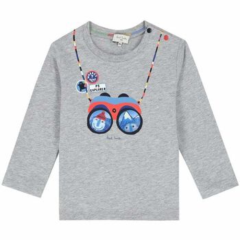 Younger Boys Grey Long Sleeved Top 