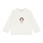 Baby Boys Beige & White Sheep Tracksuit ( 3 Piece ), 2, hi-res