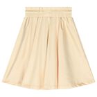 Girls Gold Logo Skirt, 1, hi-res