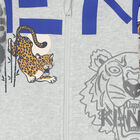 توب بسحاب بشعار نمر باللون الرمادي للأولاد, 1, hi-res