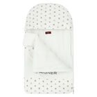 White & Navy Logo Baby Nest, 1, hi-res