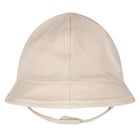 طقم ملابس داخلية وقبعة للأولاد الصغار باللونين البيج والأبيض, 3, hi-res