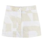 Girls Ivory & Gold Skirt, 1, hi-res