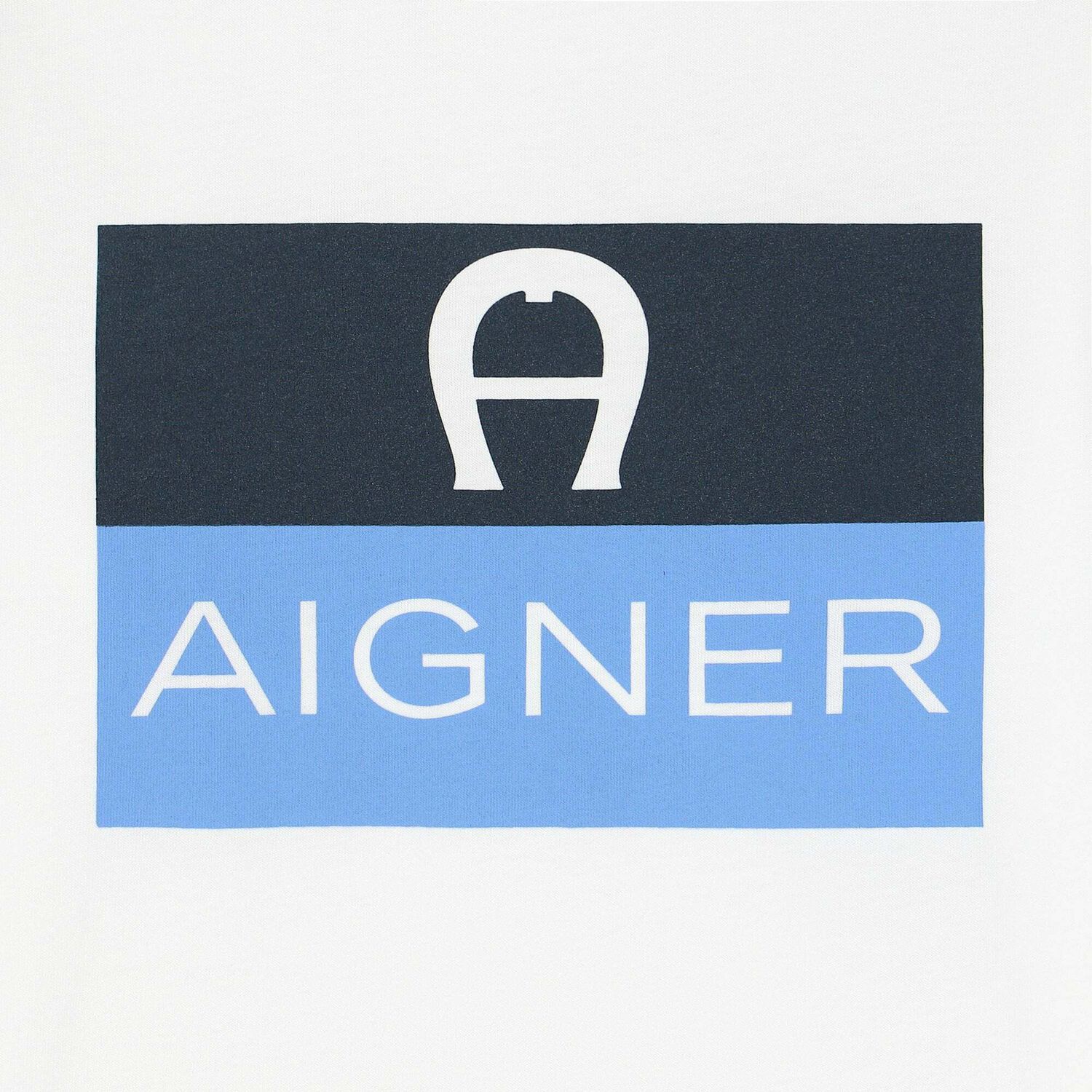 Boys White Logo Long Sleeve Top, 1, hi-res