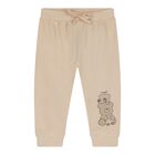 Baby Boys Beige Teddy Bear Tracksuit, 1, hi-res