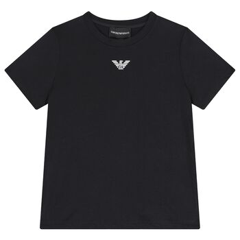 Boys Black Logo T-Shirt