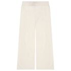 Girls Ivory Logo Trousers, 1, hi-res