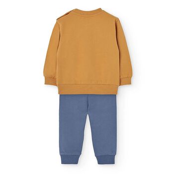 Boys Yellow & Blue Tracksuit