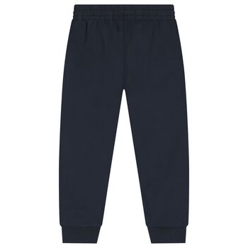 Boys Navy Blue Logo Joggers