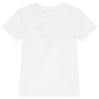 Boys White Logo T-Shirt, 1, hi-res