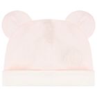 طقم بنات هدايا أفرول بالشعار باللون الوردي, 1, hi-res