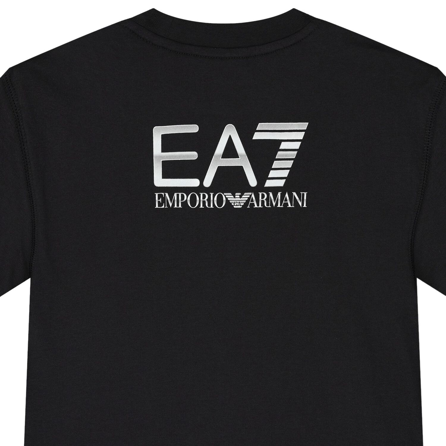 تيشيرت أولاد بالشعار باللون الأسود, 2, hi-res