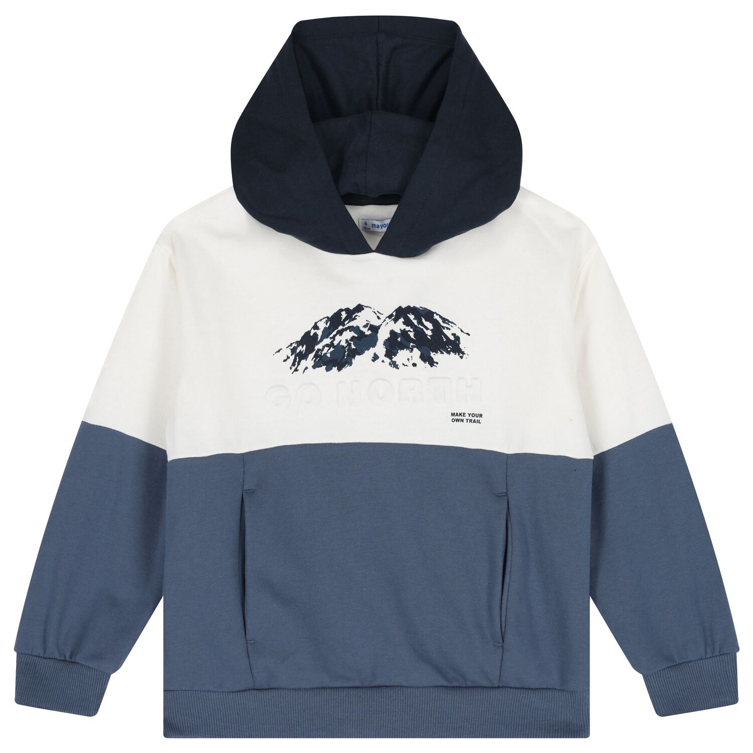 طقم رياضي للأولاد باللون العاجي والأزرق (3 قطع), 1, hi-res