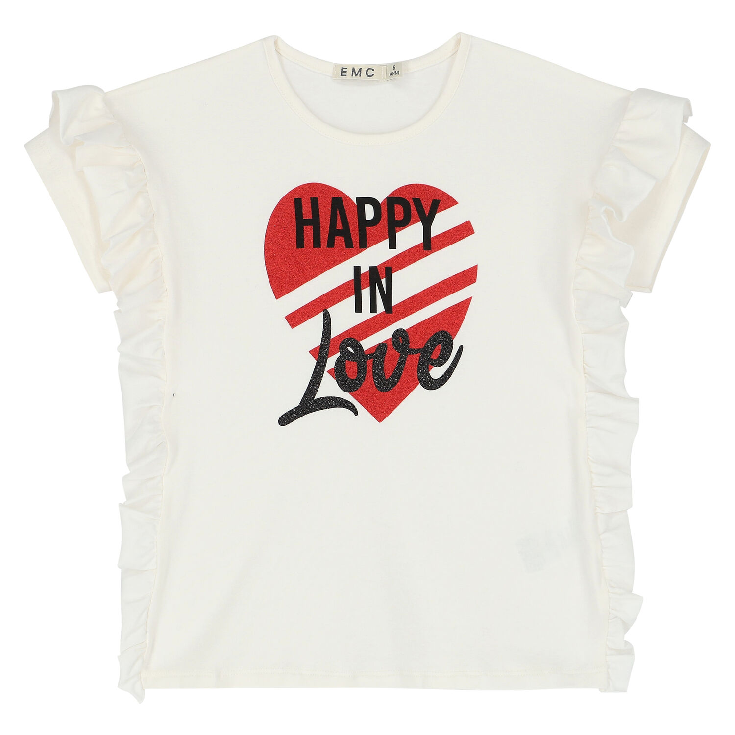 طقم شورت باللون العاجي والأسود للبنات, 1, hi-res