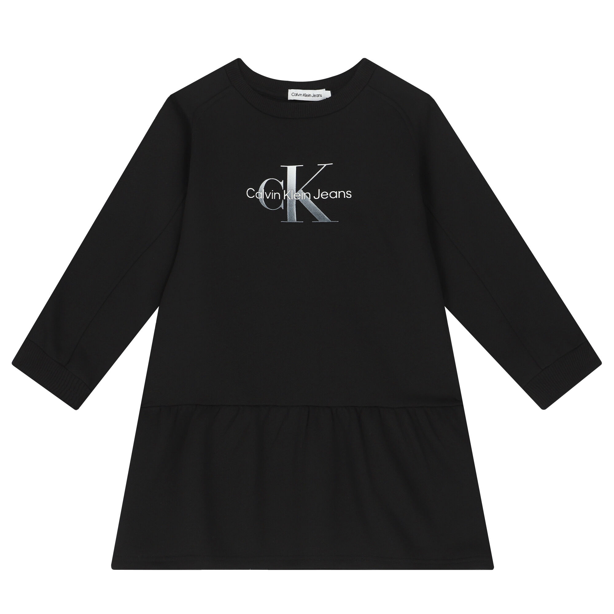 Calvin Klein Girls Black Logo Dress Junior Couture QA
