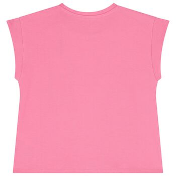 Girls Pink Logo T-Shirt