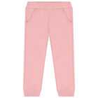Younger Girls Pink Teddy Bear Tracksuit, 2, hi-res