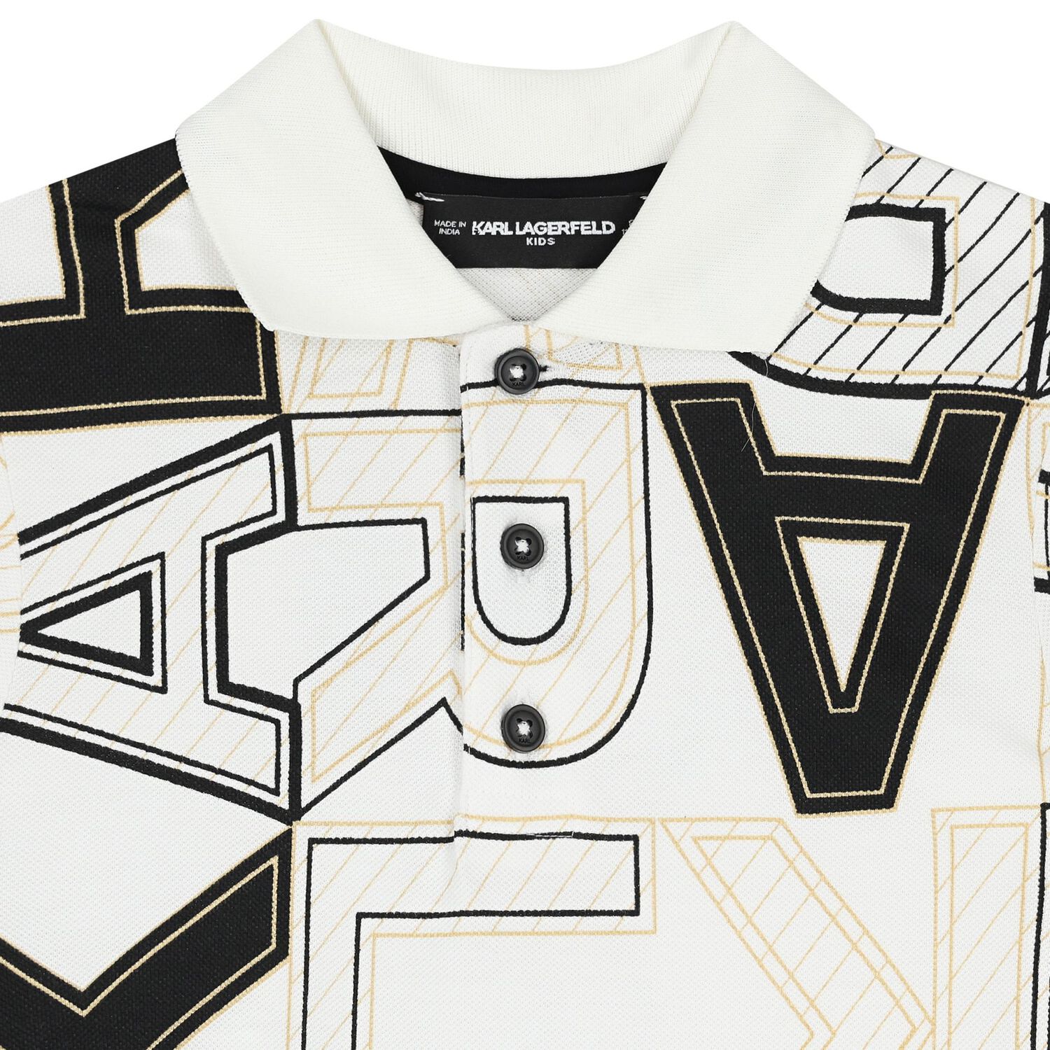 تيشيرت أولاد بولو بالشعار باللون الأبيض, 1, hi-res