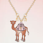 Girls Pink & White Camel T-Shirt, 1, hi-res