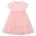 Girls Pink Tulle Dress, 1, hi-res