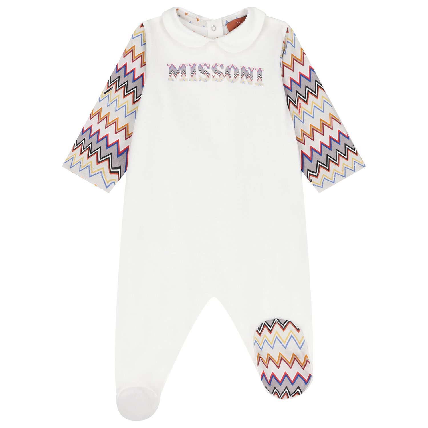 Baby Girls White Logo Babygrow Gift Set, 1, hi-res