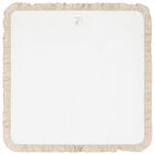 بطانية زهرية مكشكشة باللون العاجي للبنات, 1, hi-res