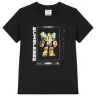 Boys Black Bumblebee Transformers T-Shirt, 1, hi-res
