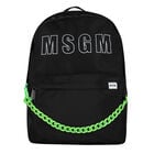 حقيبة ظهر بالشعار باللون الأسود, 2, hi-res