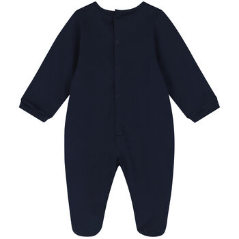 Navy Blue & Gold Logo Babygrow
