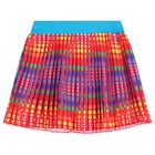 Girls Pink Pleated Dots Skirt, 1, hi-res