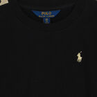 Girls Black Logo Sweatshirt, 1, hi-res