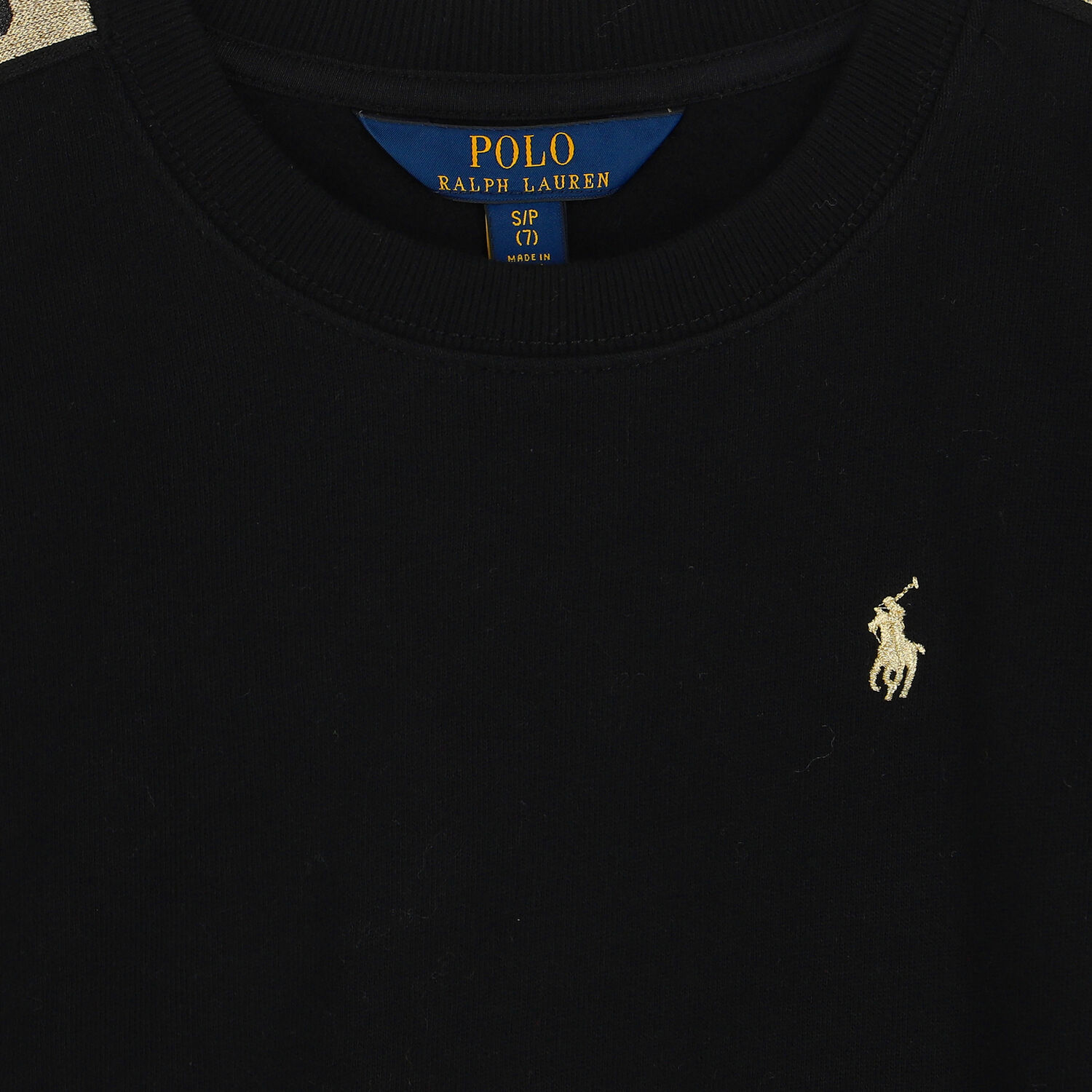 Girls Black Logo Sweatshirt, 1, hi-res