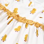 Baby Girls White  & Yellow Dress, 1, hi-res