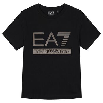 Boys Black Logo T-Shirt