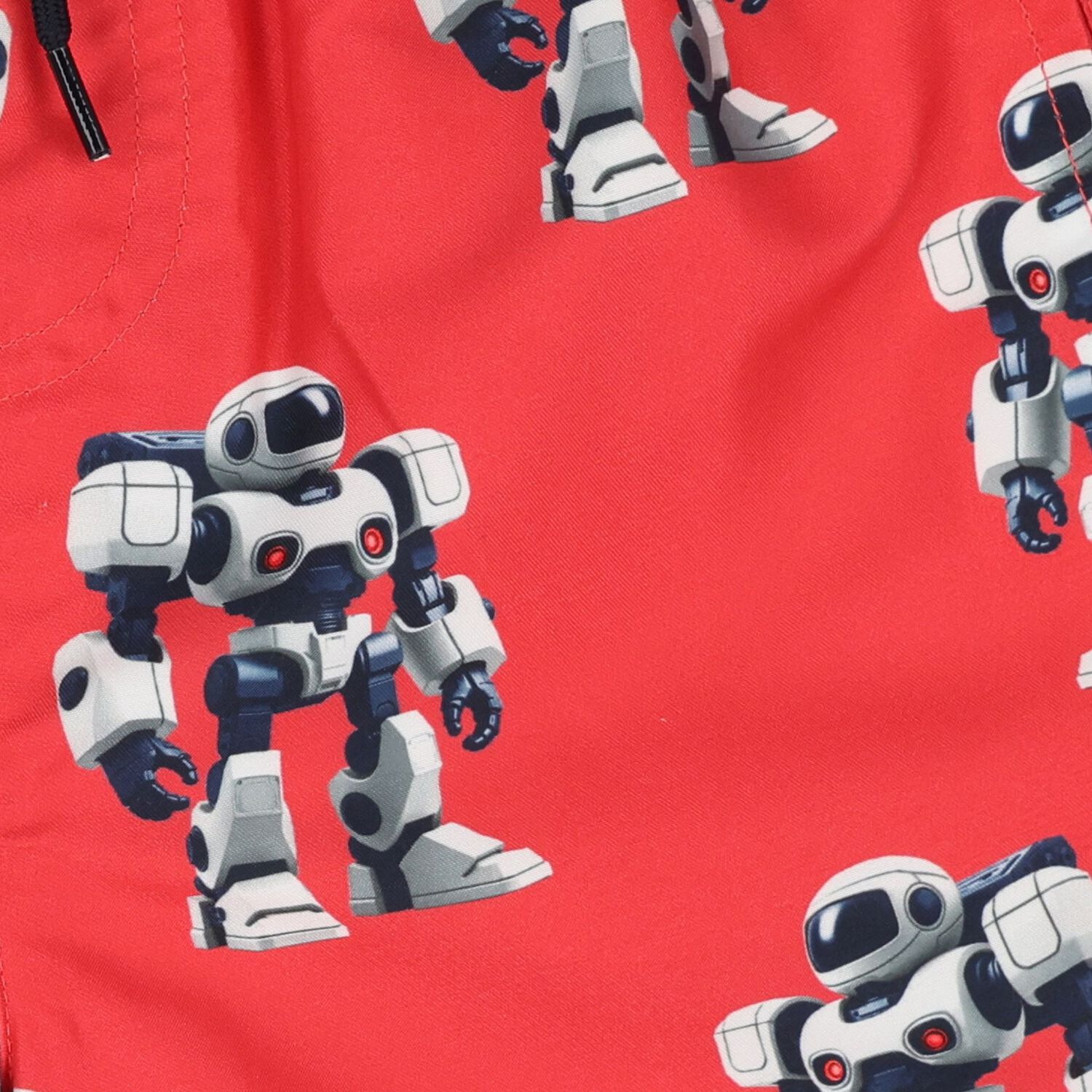 Boys Red Robot Swim Shorts, 2, hi-res