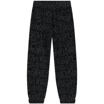 Boys Black Logo Joggers