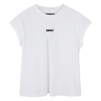 Girls White Logo T-Shirt